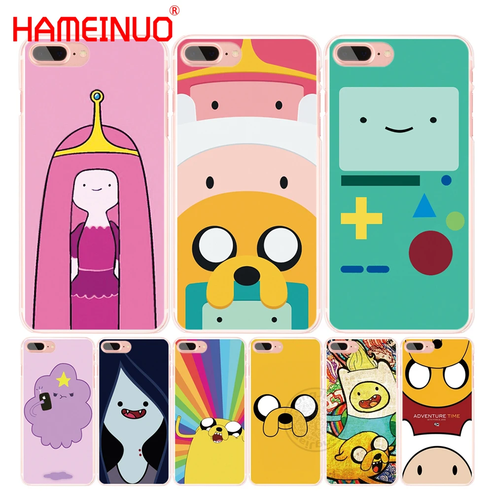 

HAMEINUO Adventure Time finn fade with jack cell phone Cover case for iphone 4 4s 5 5s SE 5c 6 6s 7 8 X plus