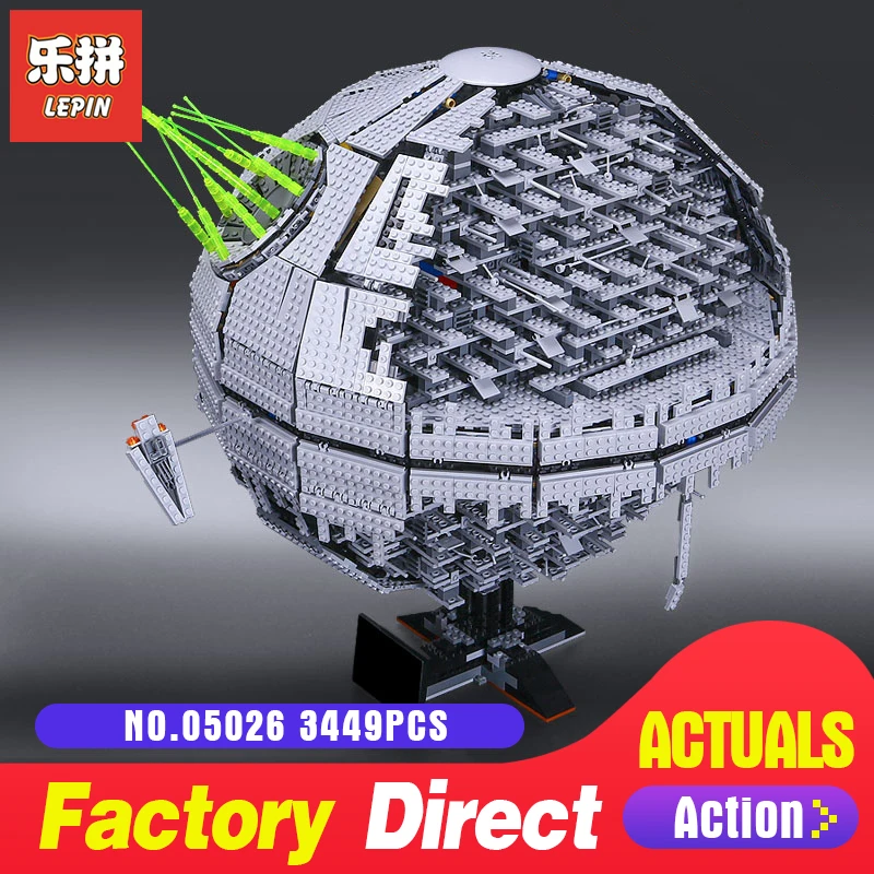 

LEPIN 05026 Star Death world UCS Model Building Kits Blocks Bricks Children gifts toys for boys 10143 LegoINGlys Wars