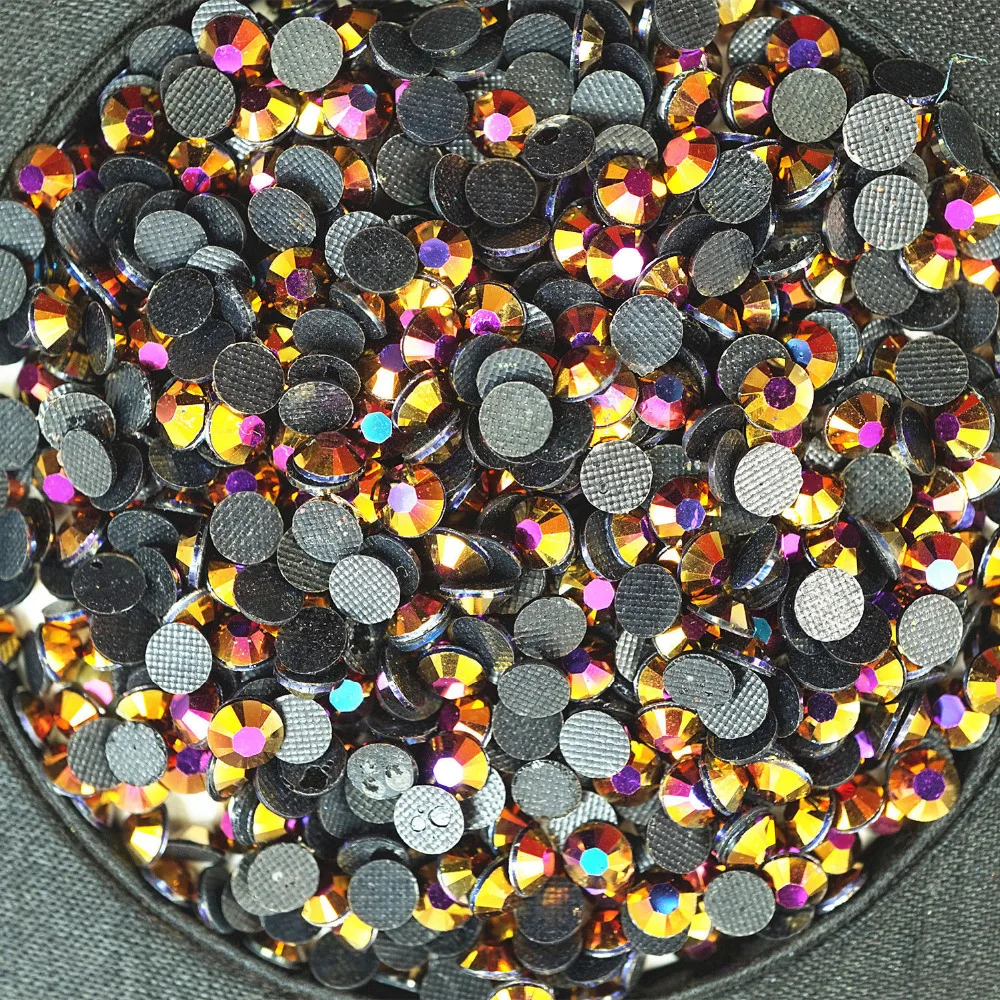 3000PCS-SS19-round-Rose-gold-AB-resin-Hot-Fix-Acryl-flatback-rhinestone-Beads | Дом и сад