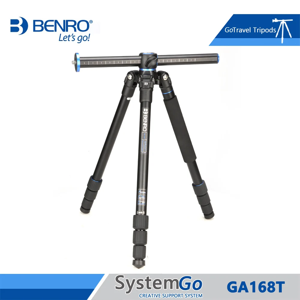 Benro GA168T Aluminum Tripod For Moving Camera Shooting Lenses Shooting