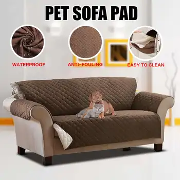 

1Pcs 182x247cm Reversible Pet Dog Couch Sofa Furniture Loveseat Cushion Protector Pad Cotton+Polyester Seat Cover 38.4x74.1 Inch