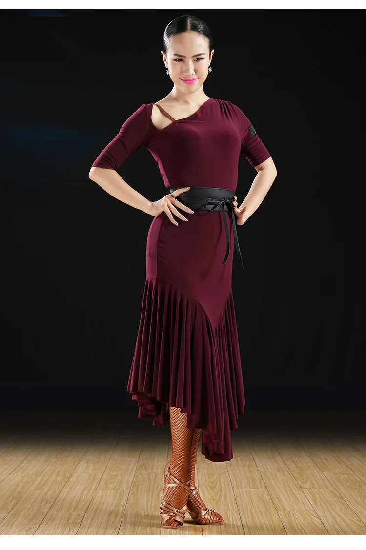 Платье для латинских танцев платье для латинских танцев Женская Одежда для танцев платье для латинских танцев танцевальные костюмы для самбы латинское платье с бахромой для танго