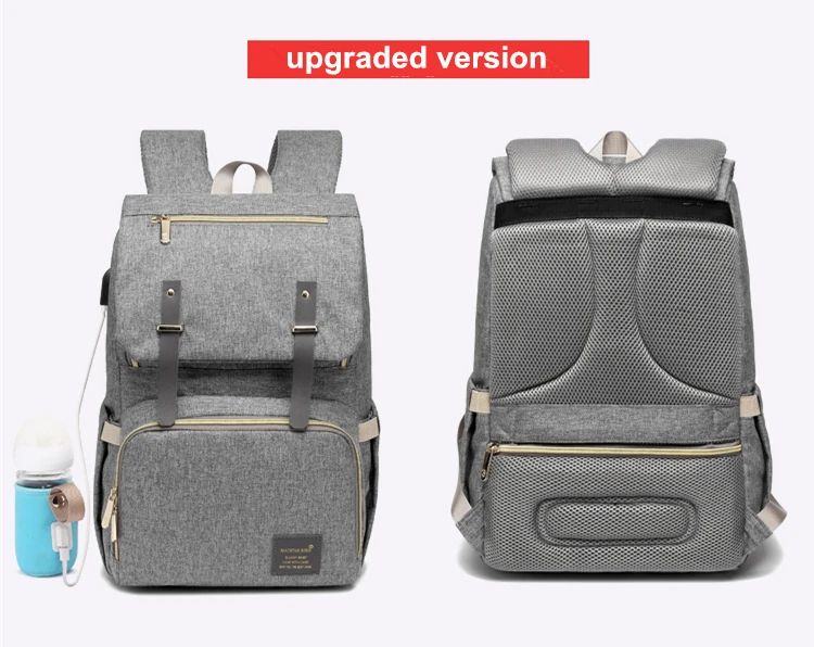 Fashion Diaper Bag Usb Interface Large Capacity Waterproof Mummy Maternity Backpack Nappy Bag Travel Baby Stroller Bag For Mommy (9)