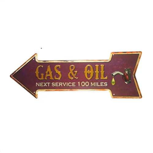 Белый DL-Gas& oil next сервис 100 m стрелка индикатор ремесла АЗС гаражные знаки для мужчин - Цвет: Белый