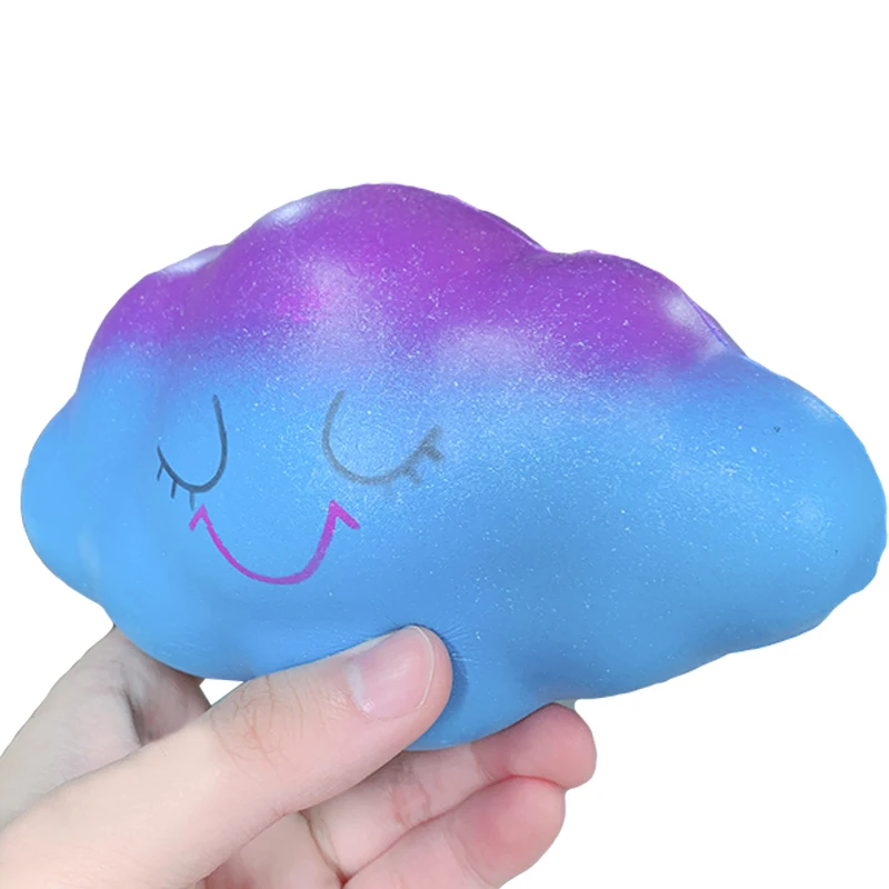 Very best  Jumbo Galaxy Colorful Cloud Squeeze Toy Slow Rising Squishy Soft Cute Scented Sweet Stress Relief F