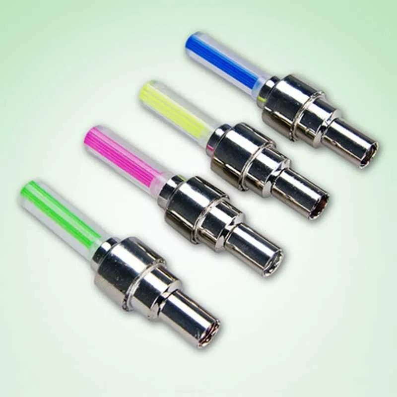 

TOS 4PCS Bike Lights Mountain Road Bicycle light Air Nozzle Lamp Flash Cycling lamp Tyre Tire Valve Caps Wheel spokes LED Light