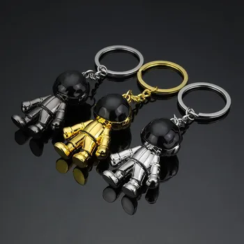 

NEW 3D Astronaut Keychain Space Robot Keychain Zinc Alloy Keychain Key Ring Pendant Gifts
