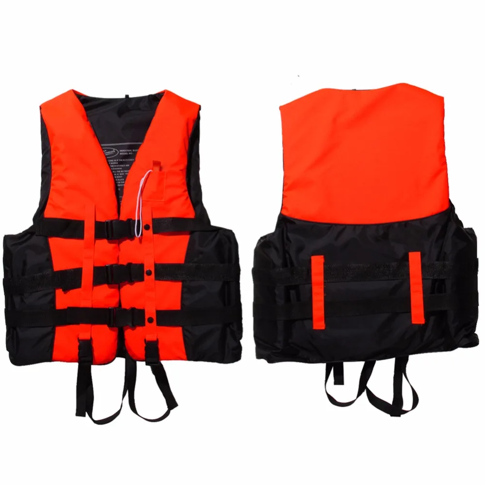 

6 Sizes Polyester Adult Life Jacket Men/Women Universal Swimming Boating Ski Surfing Survival Foam Life Vest with Whistle S-XXXL