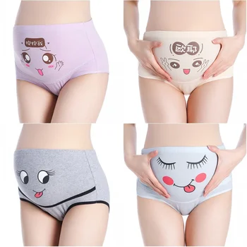 

Pregnant Panties High Waist Mother Belly Support Underwear Cotton Postpartum Briefs Pregnancy Short Pants