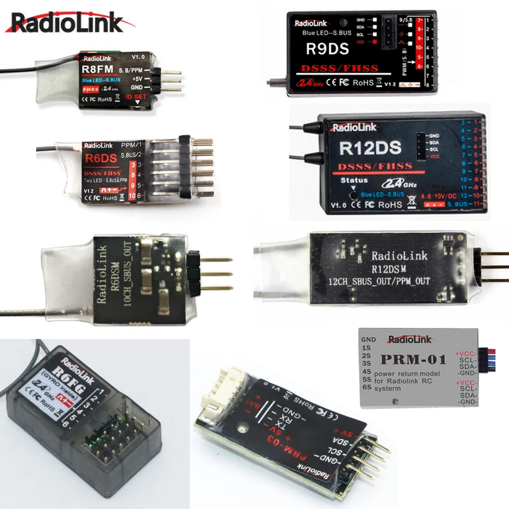 Radiolink R12DSM R12DS R9DS R8FM R6DSM R6DS R6FG R7FG Rc приемник 2,4G усилитель сигнала для передатчика радиоуправляемой модели к компьютеру