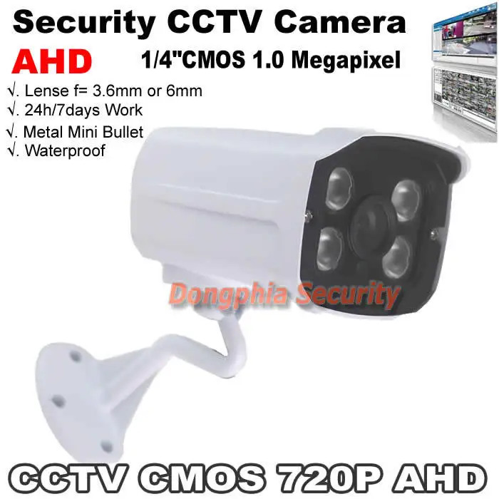 NEW AHD CCTV Camera 720P HD 1.0MP IRCUT Filter Night Vision Outdoor