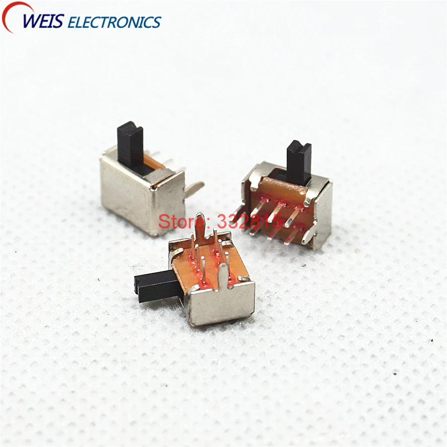 

20PCS SK22D07 toggle switch 2P2T 6PINS slide switches Pull ON/OFF handle length 4mm good quanlity Free shipping