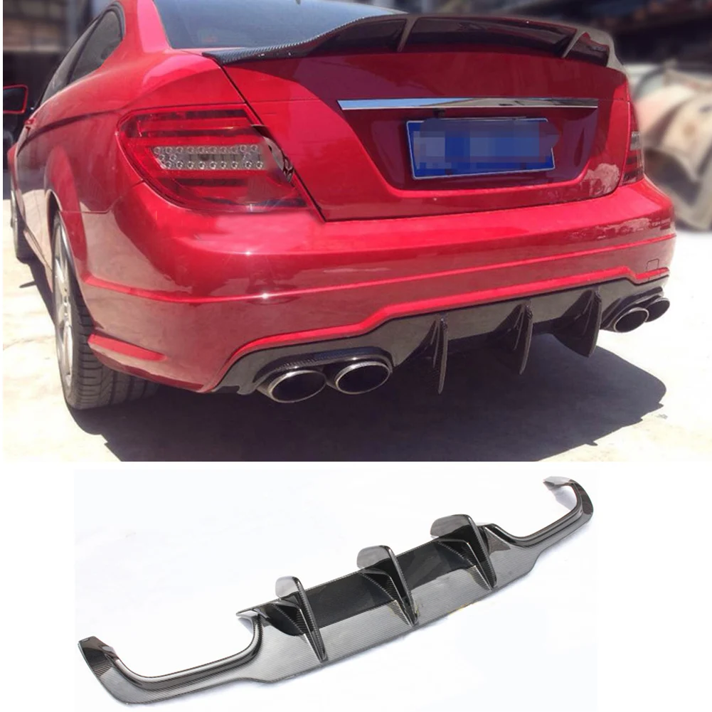 Спойлер из углеродного волокна C класса диффузор для Benz W204 C63 AMG 2/4 двери 12-14 |