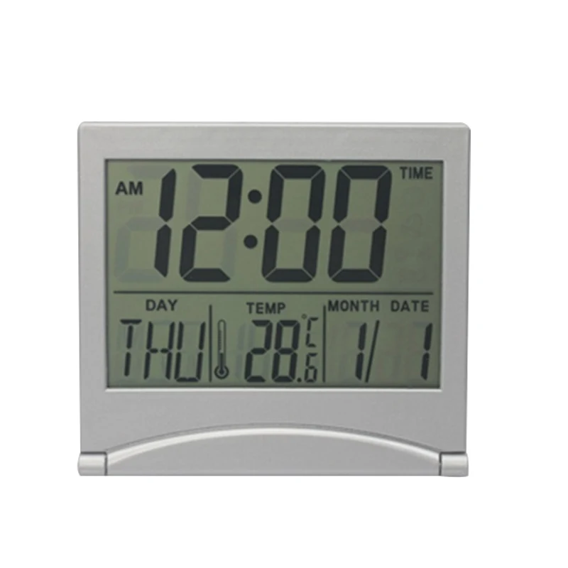 1 шт. дисплей Будильник цифровой термометр календарь дисплей Дата Настольные часы путешествия Ectronic мини-часы
