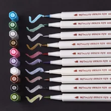 STA 10 цветов металлический маркер для художника Heaxgon набор кистей для манги для детского рисования, школьные канцелярские товары, маркер, товары для рукоделия