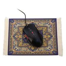 Vintage Gaming Mouse Mat Pad Persian Carpet Locking Edge Mousepad With Tassel for Laptop Computer Persian Home Decor 275x180mm