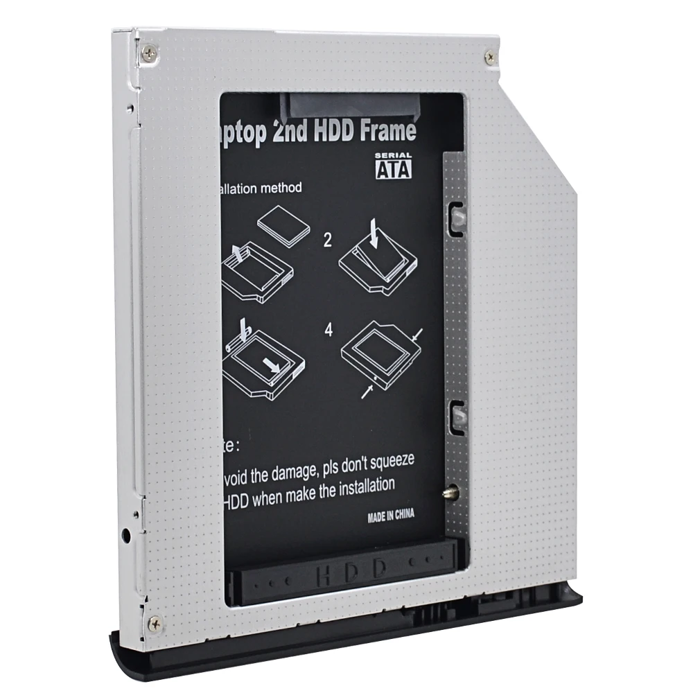 Для HP EliteBook 2530p 2540p Optibay 2nd HDD Caddy 9 5 мм SATA 3 0 для 2 ''SSD CD DVD диск корпус ROM адаптер|sata hdd