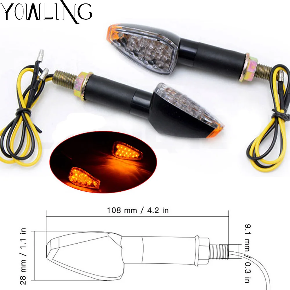 

Universal Motorcycle 12V LED Turn Signal Light Blinker Indicator lights For Harley Honda Yamaha Kawasaki Suzuki Motorbikes