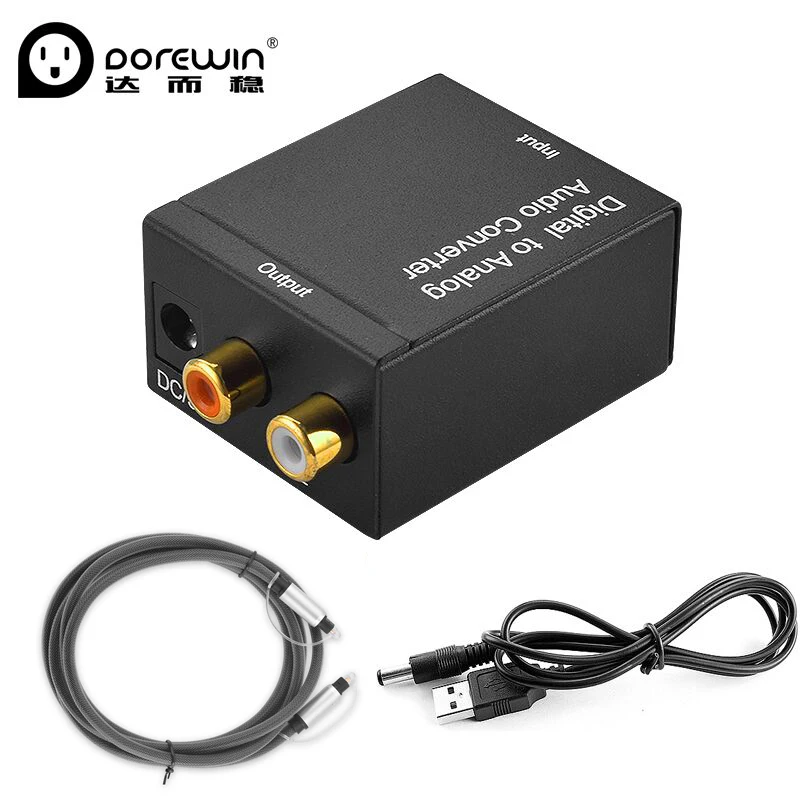 Analog Audio Converter Toslink Optical 