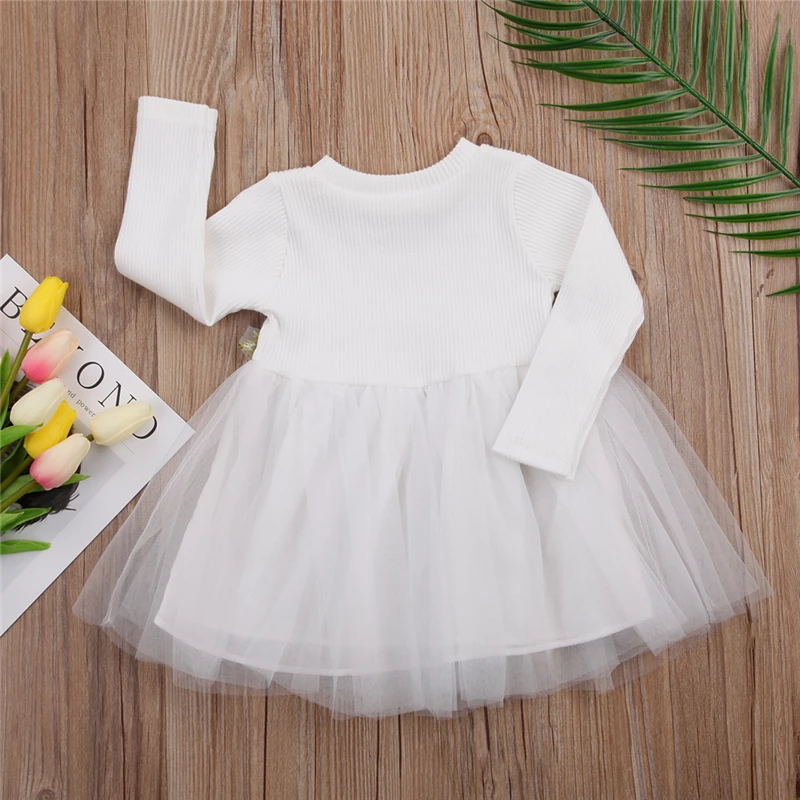 Одежда для новорожденных девочек; платье; Кружевное платье-пачка с цветочным рисунком; платье с длинными рукавами для маленьких девочек; платье из тюля; модный костюм