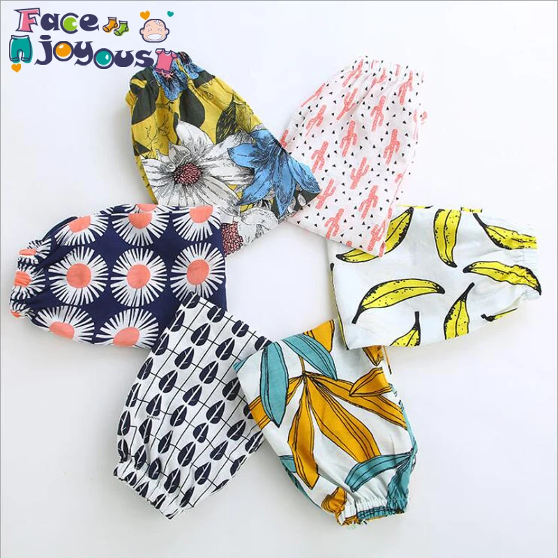 

Kids Bloomers Baby Little Boy Girls Loose Beach Pants Spring Summer Printed Thin Trousers 2-6Year Children's Anti-mosquito Pants