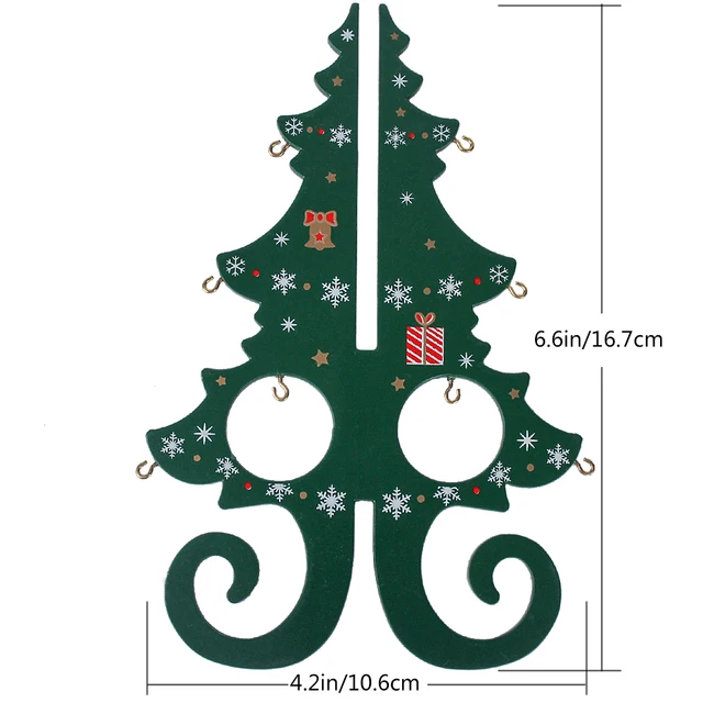 1set/lot 18.7*13.9*1.7cm Wooden Christmas Tree Ornaments DIY Home Party New Year Kerst Decorations Creative Christmas Gifts 22 03
