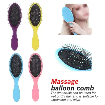 

Salon Hairstyles Soft Bristles Single Wire Massage Balloon Comb Brush Hair Brush