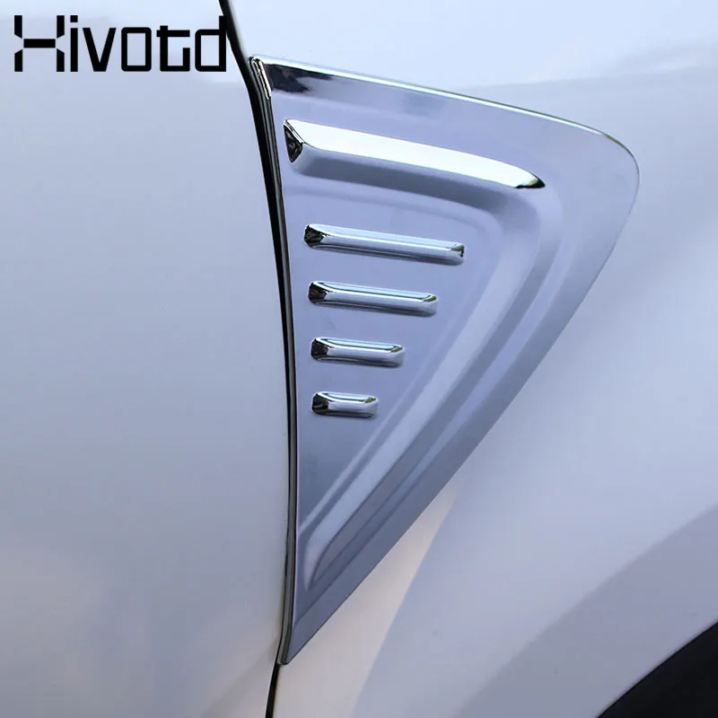 

Hivotd For Toyota C-HR CHR accessories Exterior Chromium Styling Front Side Fender Vents Air Outlet Lamp Trim Side Cover 2019
