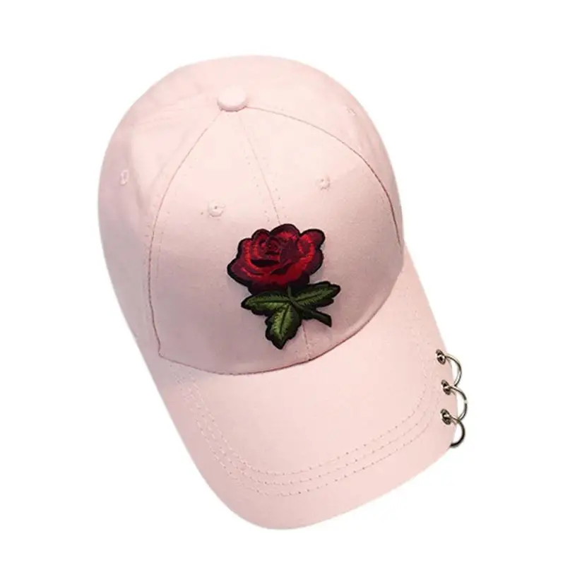 

New Casquette Baseball Cap Women Men Couple Rose Baseball Caps Unisex Snapback casual Flat Hat hot sale Gorras Planas Snapback#