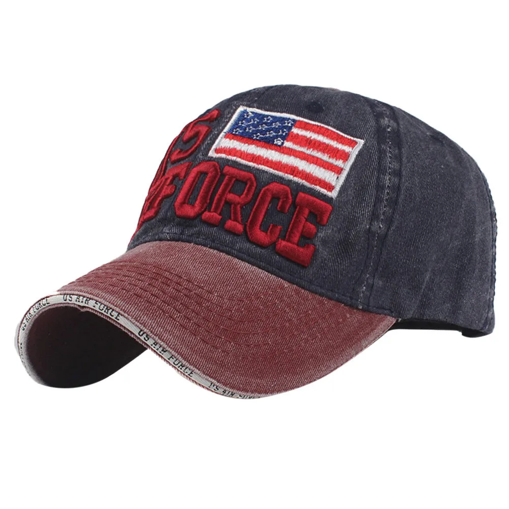 Gorra de béisbol de los hombres las mujeres bordado flor Denim tapa Gorra de béisbol de moda Topee Gorra de baseball de los hombres Y503