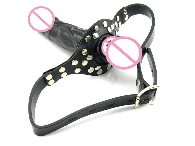 HOWOSEX Double Strap On Dildo Bondage ,Lesbian Penis Dick,Anal Dildos,Open Mouth Dildo Gags ,Sex Toys For Adult Dames