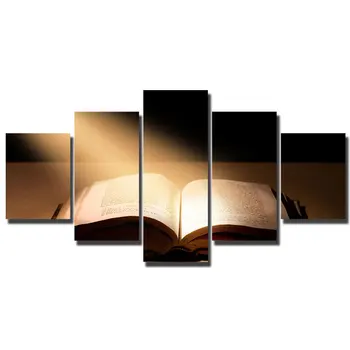 

Artryst Bookstore library living room study room wall decoration painting canvas print The Holy Bible poster picture decor WY327