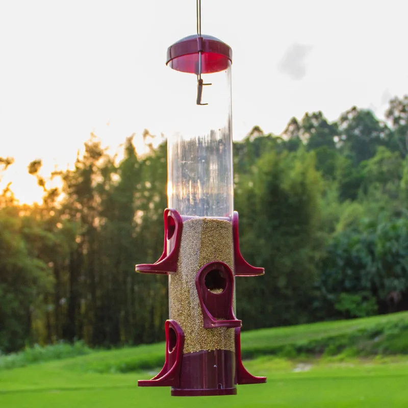Bird Feeder Outdoor Pet Wild Food Container Park Garden Home Rearing