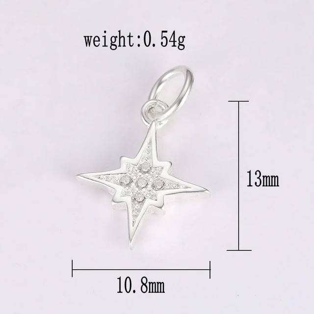 de estrella de circonia cúbica para mujer, Micro incrustaciones plata esterlina 925, fabricación de pulsera, bricolaje, gran oferta _ - AliExpress Mobile