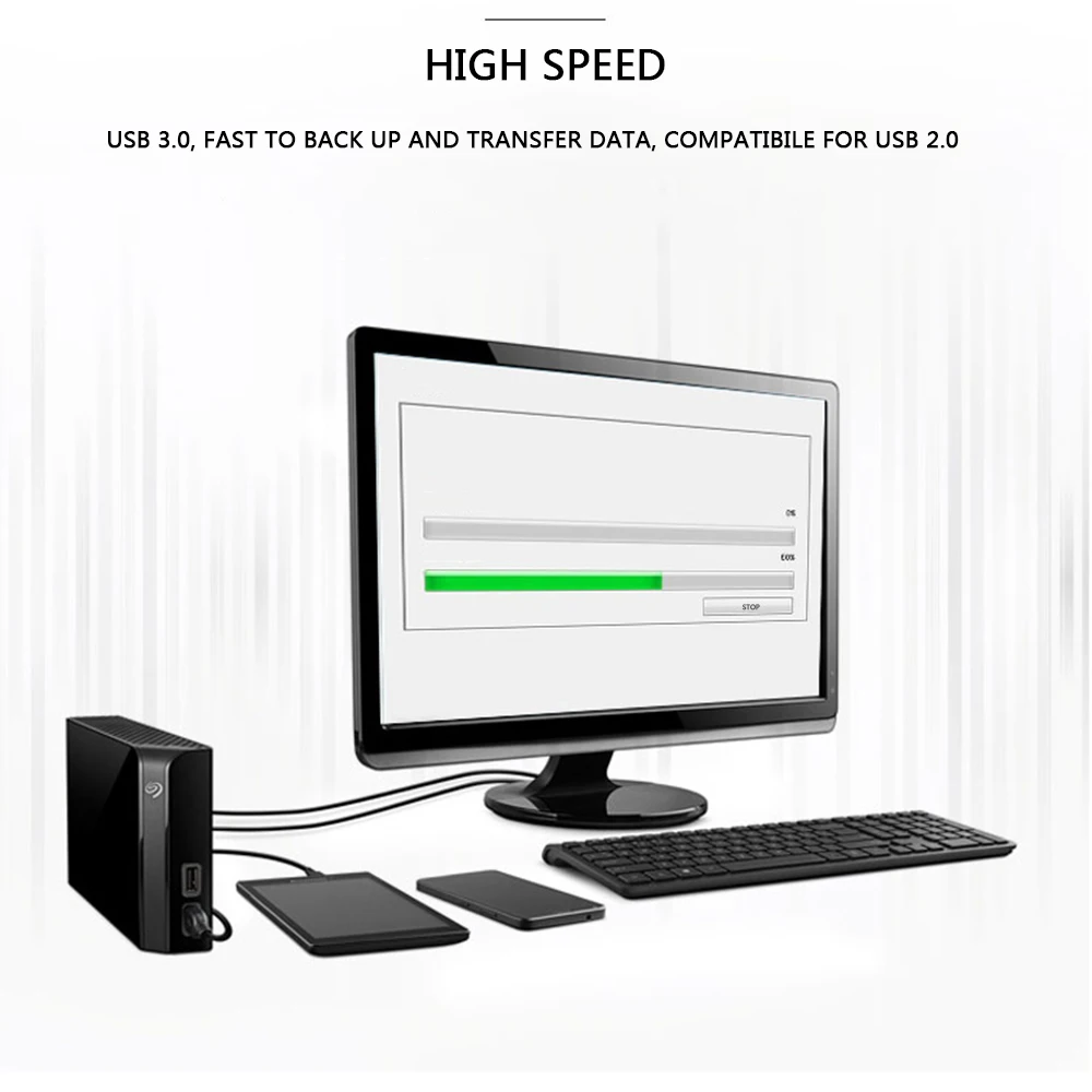 Seagate 8 ТБ внешний HDD Backup Plus Настольный накопитель USB 3,0 3," ТБ портативный внешний жесткий диск STEL8000300 PC компьютер