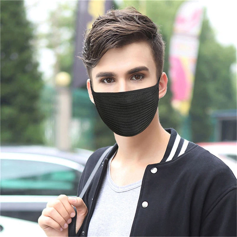 

1Pcs Black Cotton Anti-dust Cycling Motorcycle Wearing flue face mouth mask Unisex Mouth muffle Respirator for four seasons