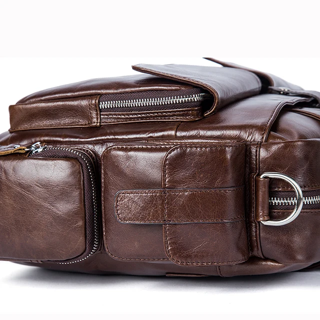 Genuine Leather Men's Shoulder Bags