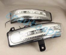 Car Rearview Mirror LED Side Turn signals Running Light Door Step Ground Lamp For Mazda 5 / Mazda 8 / CX7 2013-2015