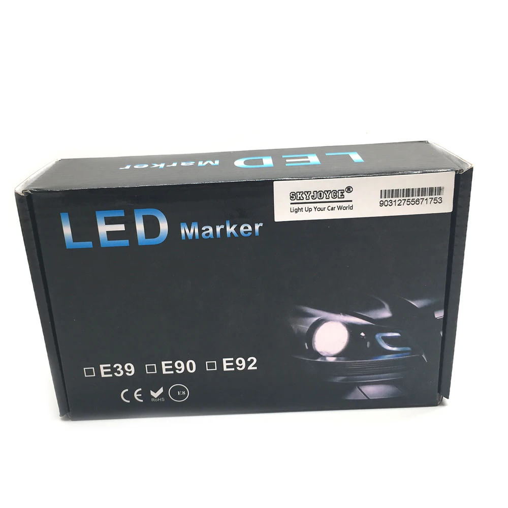 2PCS 6W led marker angel eyes drl E92 E93 E70 E71 silver led marker H8 daytime running light led marker E92 car accessories (11)