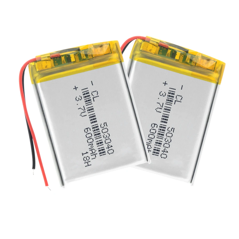 

3.7V lithium polymer battery 503040 053040 Rechargeable Li-Po Batteries For MP3 MP4 MP5 GPS Bluetooth DIY audio / Toys 600MAH