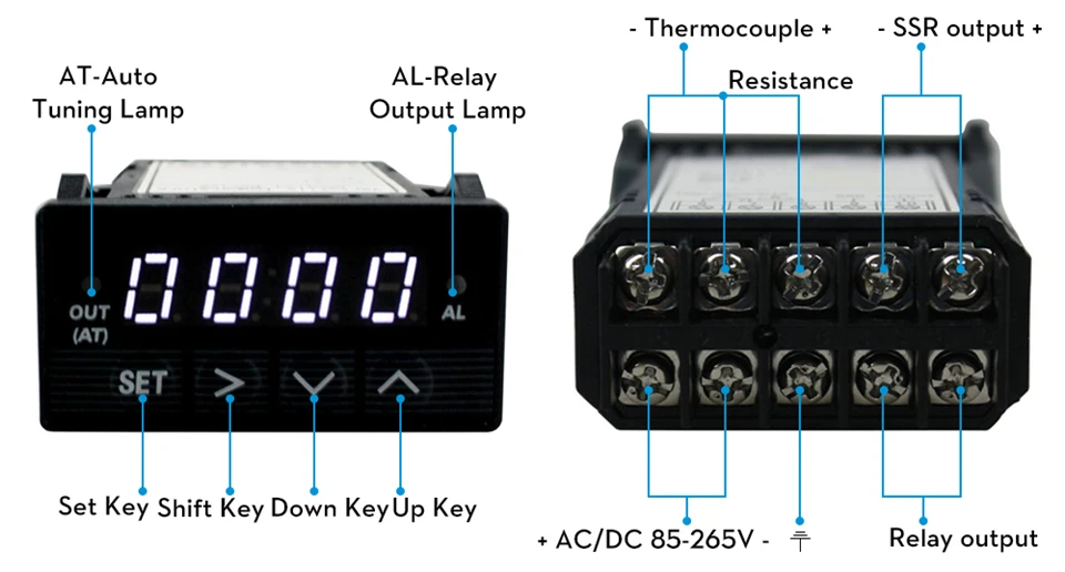 Rumoe XMT-7100 PID Temperature Controller - Programmable Smart PID Controller 85-250V