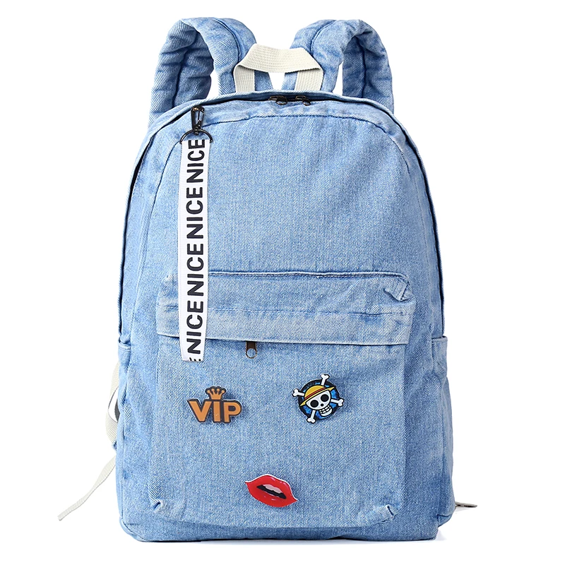 2017 new fashion Women backpack bag denim backpacks school bags for