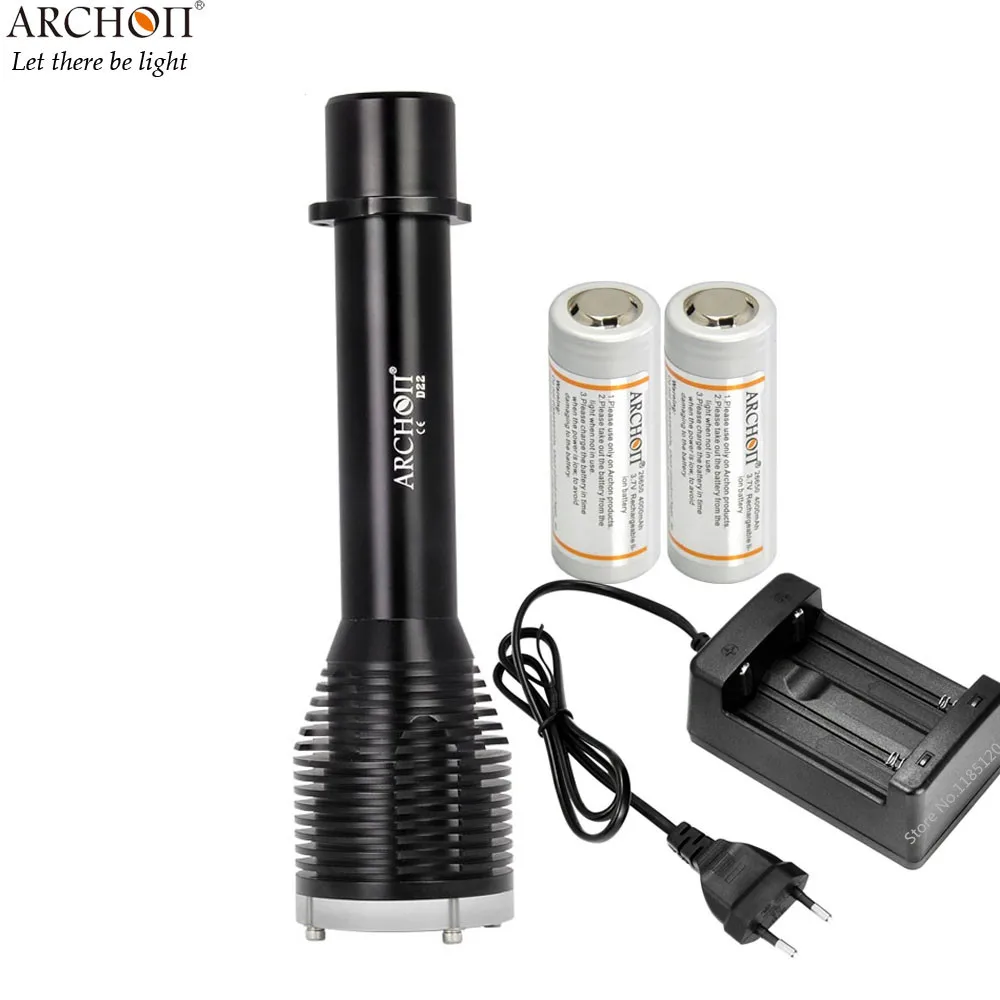 Водонепроницаемый подводный фонарик ARCHON D22 W28 макс. 1000 люмен 100 м|photography flashlight|diving