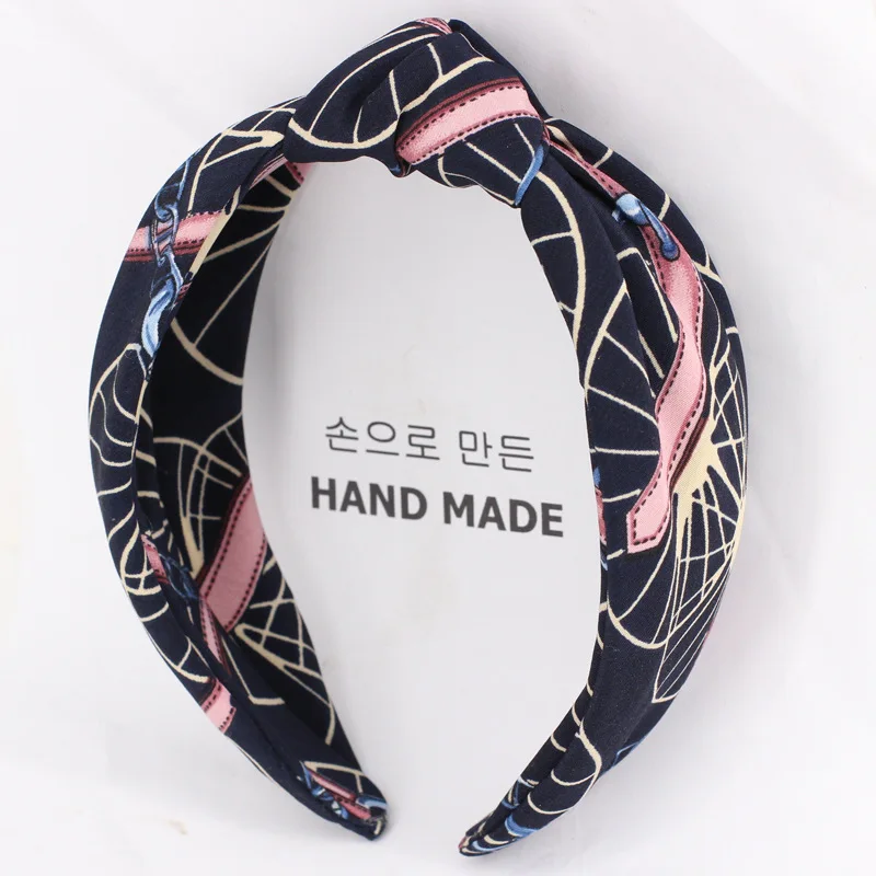 Scrunchy Корейский Бутик Hairband ретро-ткань завязанные ободок Девушки Женщины обруч для волос ленты аксессуары для женские обручи для волос резинки - Цвет: Scrunchy
