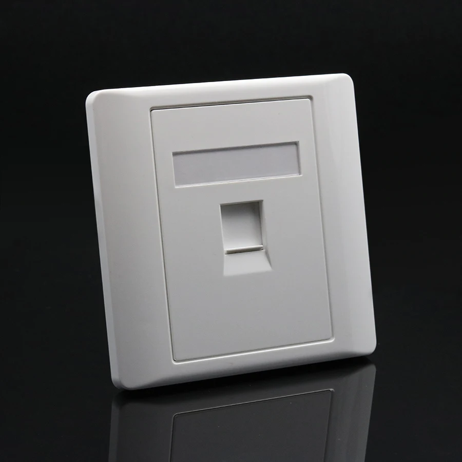 telephone Socket rj11 jack modular 1 Port cat3 Keystone Wall Face plate Faceplate toolless wall socket panel 86mm