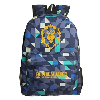 

Free Shipping Backpack WOW For The Horde World Of Warcraft Backpacks School Bags For Teenagers