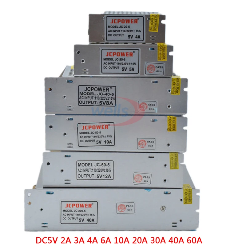 Светодиодный Питание адаптер DC5V/DC12V/DC24V 1A 2A 3A 5A 7A 8A 10A для светодиодный полосы лампы освещения светодиодный Мощность драйвер штепсельной вилки