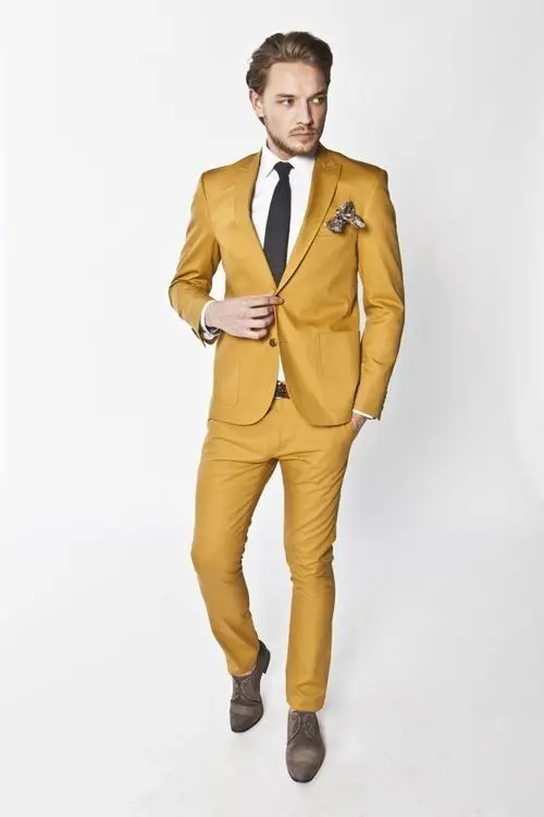 Vestito Elegante Giallo Uomo Flash Sales, 51% OFF | www.rupit.com