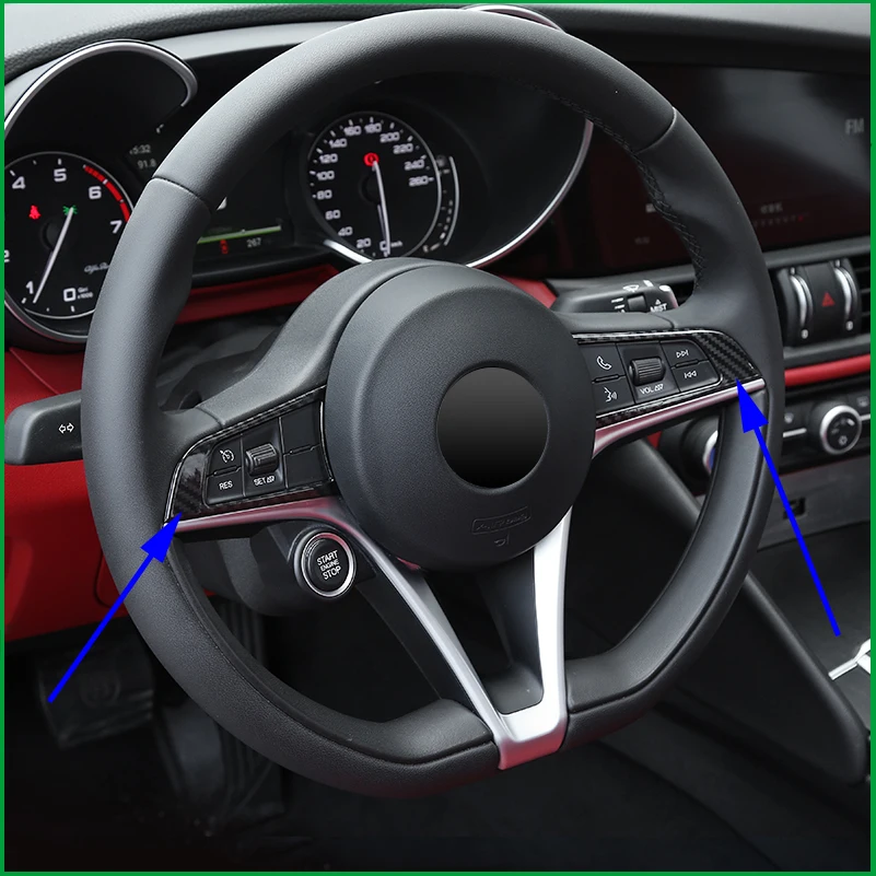 For Alfa Romeo Giulia Stelvio 2017 Abs Carbon Fiber Print