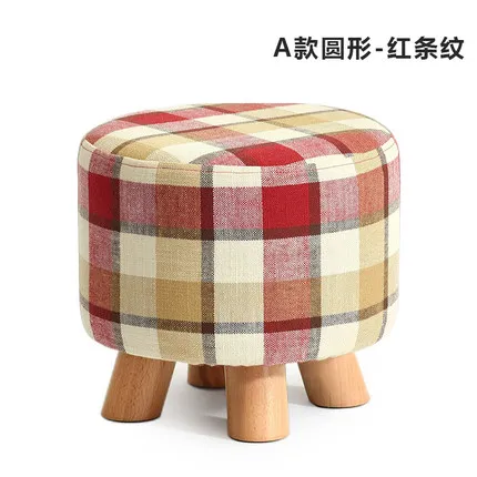 Луи моды табуреты твердой древесины небольшой творческий Мебель бытовая Чай стол современный - Цвет: G1